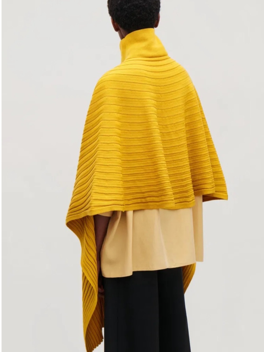 COS Ribbed Roll-Neck Scarf 100% wool - Picture 3 of 8